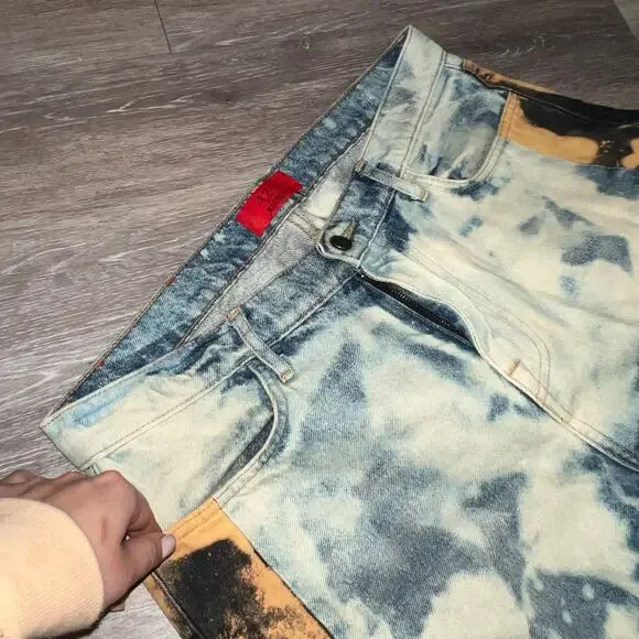 424 Jeans Brand Acid Wash Jeans Size Large